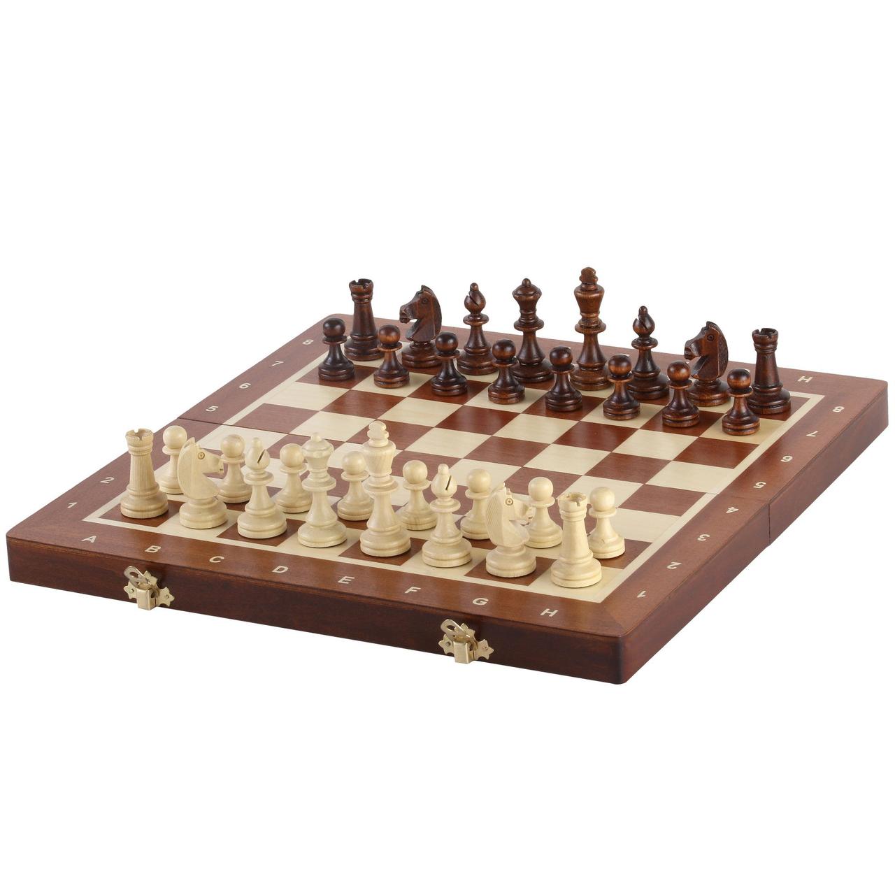 MAHOGNI Magnetisk Skakspil