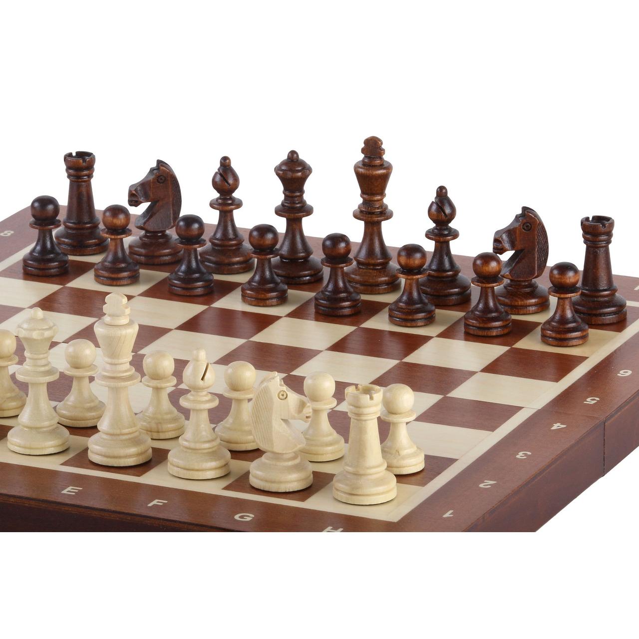 MAHOGNI Magnetisk Skakspil