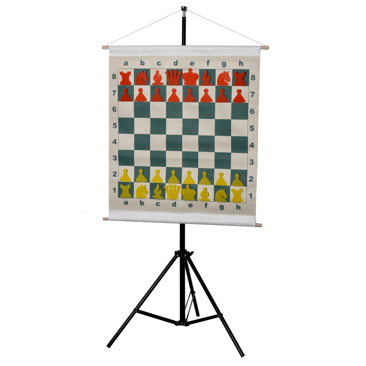 Demo Chessboard and Pieces with Pockets 68 cm