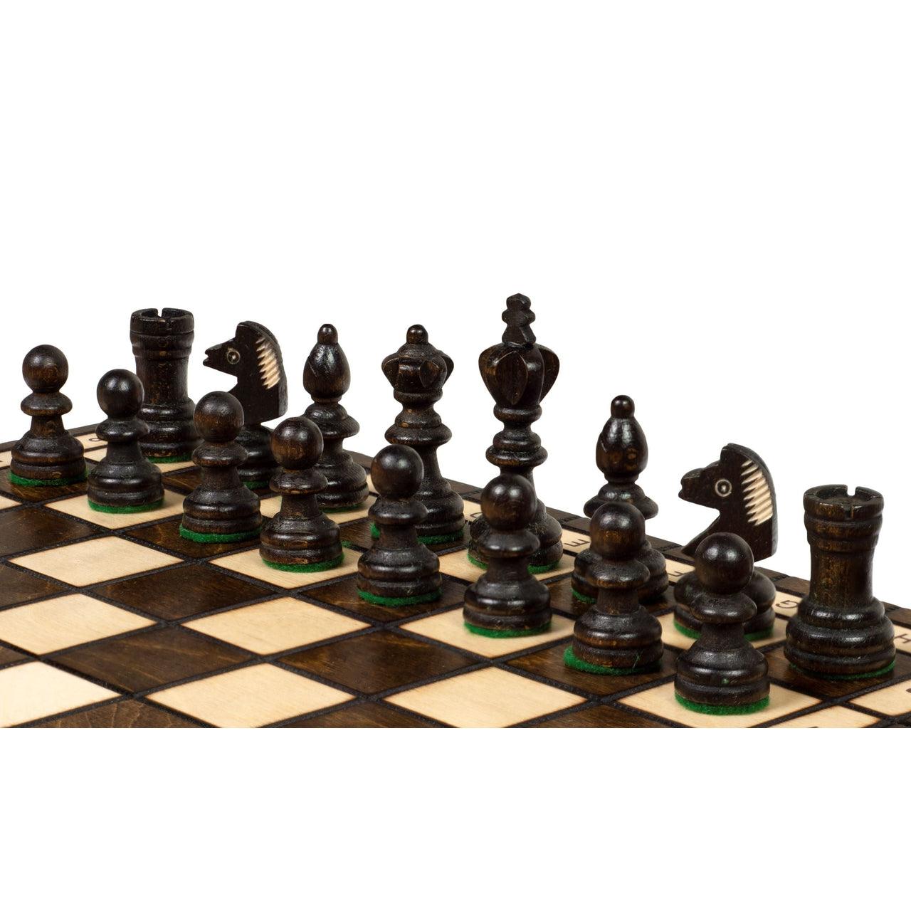 EASTERLING Shakkipeli | 35cm-Taitettava Perinteinen Shakkisetti-TiberianChess.fi