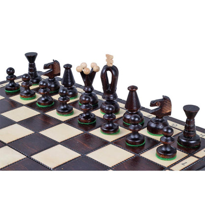 KING'S BROWN Shakkipeli | 38cm-Taitettava Perinteinen Shakkisetti-TiberianChess.fi