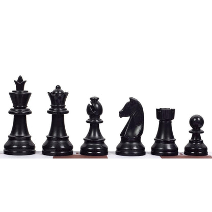 Rolling Chess Board with Staunton Chess Pieces | 45 cm