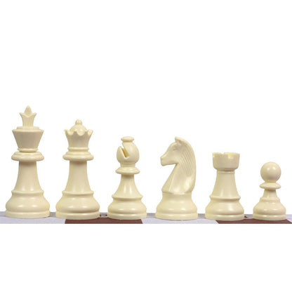 Rolling Chess Board with Staunton Chess Pieces | 45 cm