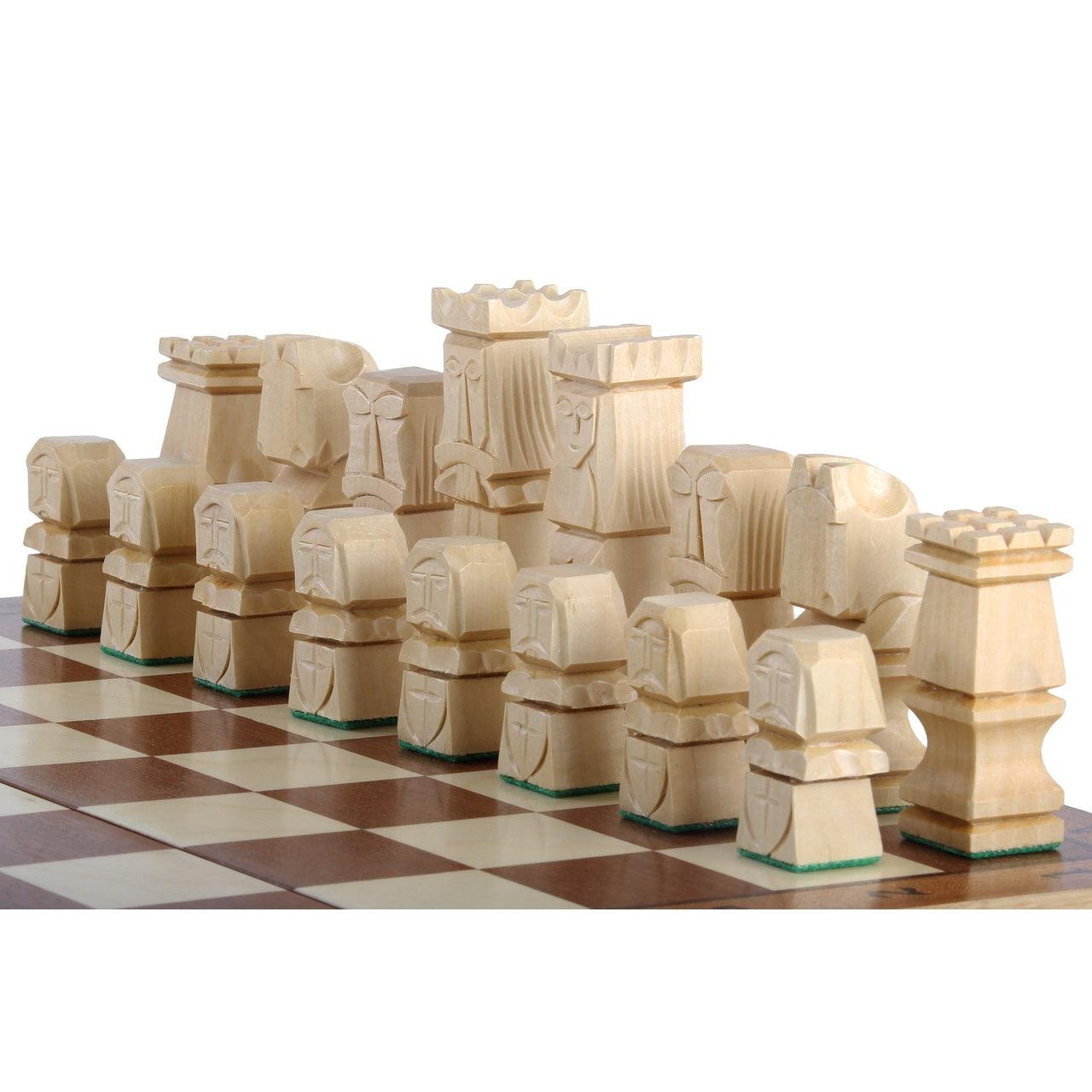 ORAWA Shakkipeli | 50cm-Taitettava Koristeellinen Shakkisetti-TiberianChess.fi