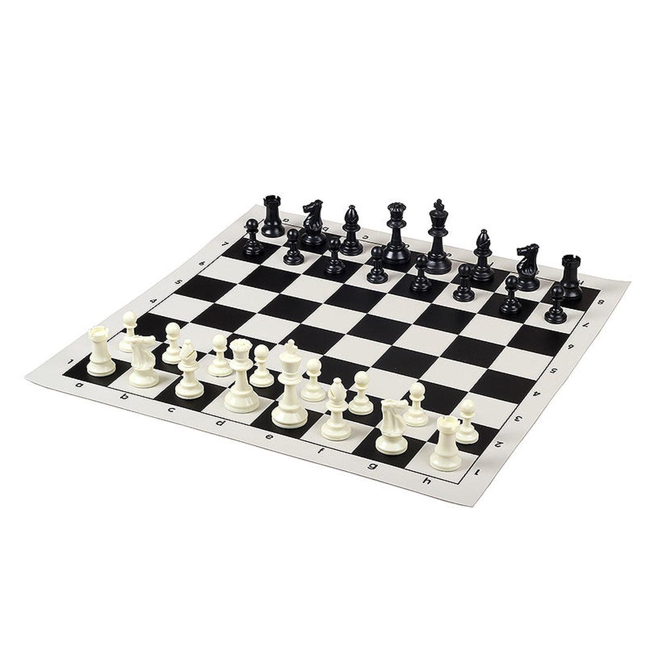 Vinyyli Shakkilauta Rullattava | 51cm-Muovinen Shakkilauta-TiberianChess.fi